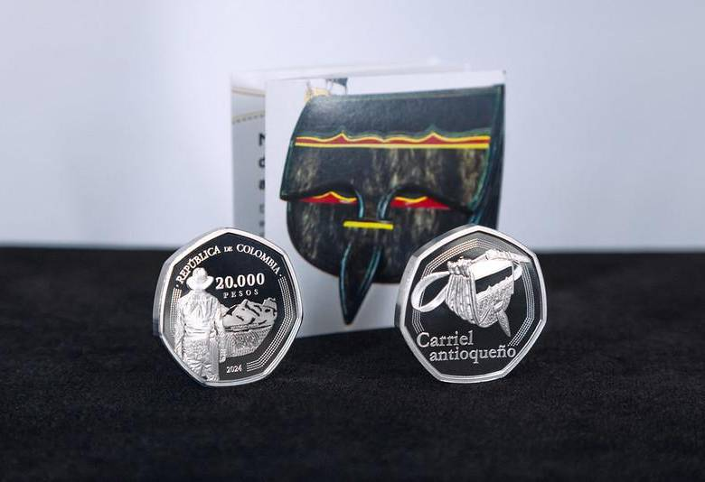 Banco de la República pondrá en circulación la moneda conmemorativa del Guarniel - Carriel Antioqueño. F OTO: BanRep.