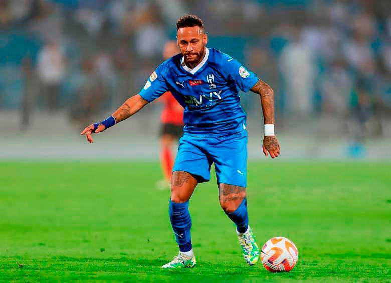 Neymar con el Al Hilal de Arabia Saudita. Foto: getty