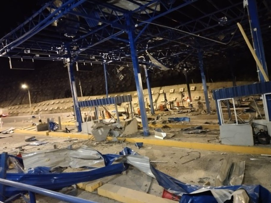 Atentado con explosivos destruyó peaje Pamplonita en Norte de Santander