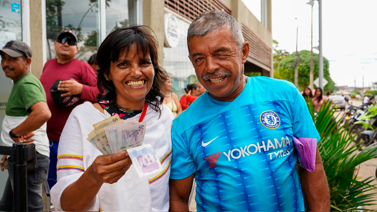 Beneficiados por estos pagos Foto: presidencia