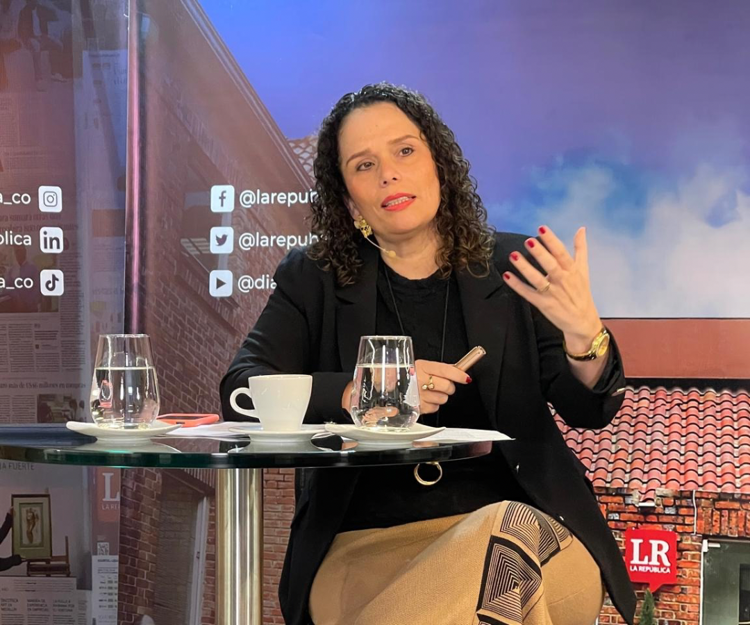 La ministra de Transporte, María Constanza García, en el InsideLR Foto: Gonzalo Vivas-LR