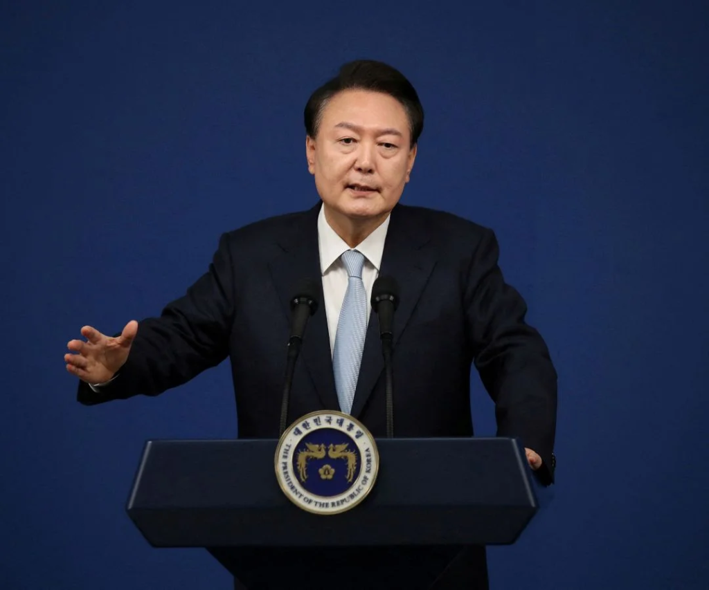 El presidente surcoreano Yoon Suk Yeol Foto: Reuters