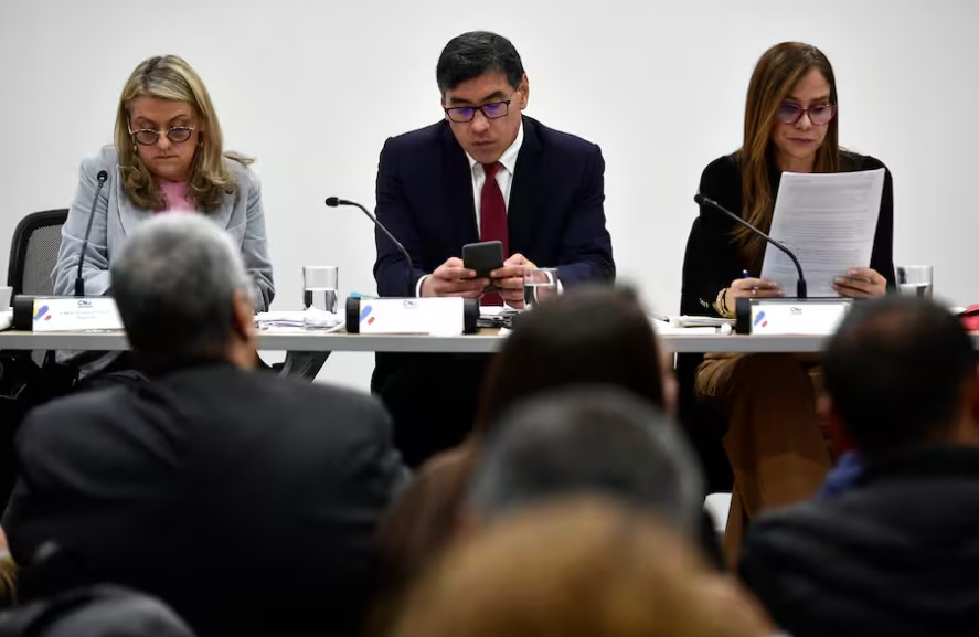 Magistrados del Consejo Nacional Electoral (CNE).