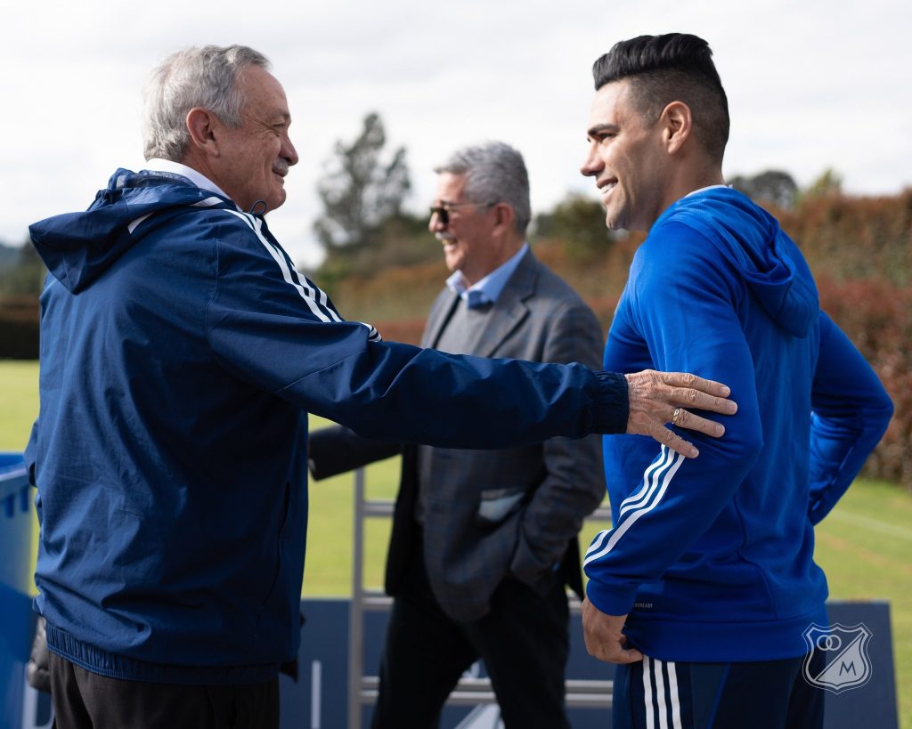 Radamel Falcao García se unió de inmediato a los trabajos grupales. Foto: @MillosFCoficial