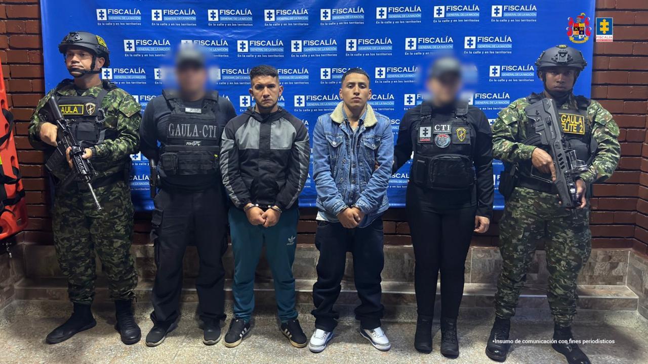 Los detenidos habrían secuestrado a un conductor el 12 de diciembre de 2024 Foto: fiscalía