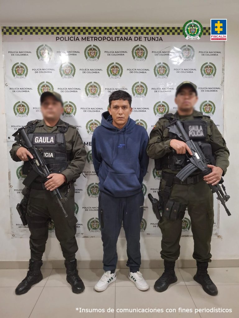 Captura de alias 'Gocho', presunto integrante del Tren de Aragua Foto: Fiscalía General de la Nación