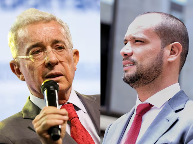 Álvaro Uribe y Diego Cadena Fotos: Colprensa