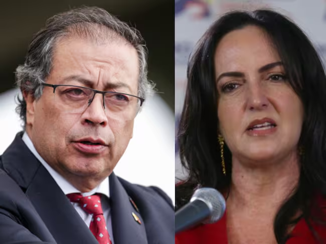 Gustavo Petro y María Fernanda Cabal. Foto: (Colprensa - Mariano Vimos) / (Colprensa - Camila Díaz)