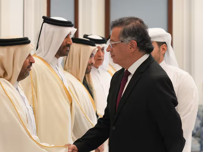 Presidente Petro llegó a Qatar. Foto: cortesía Presidencia de la República.