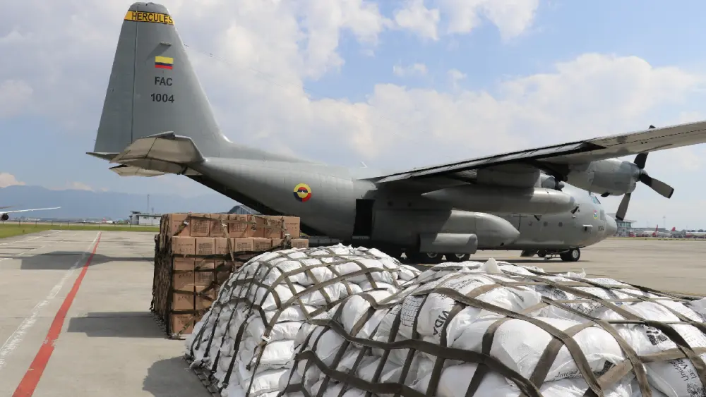 Fuerza Aeroespacial transporta ayudas para el Catatumbo Foto: CATAM