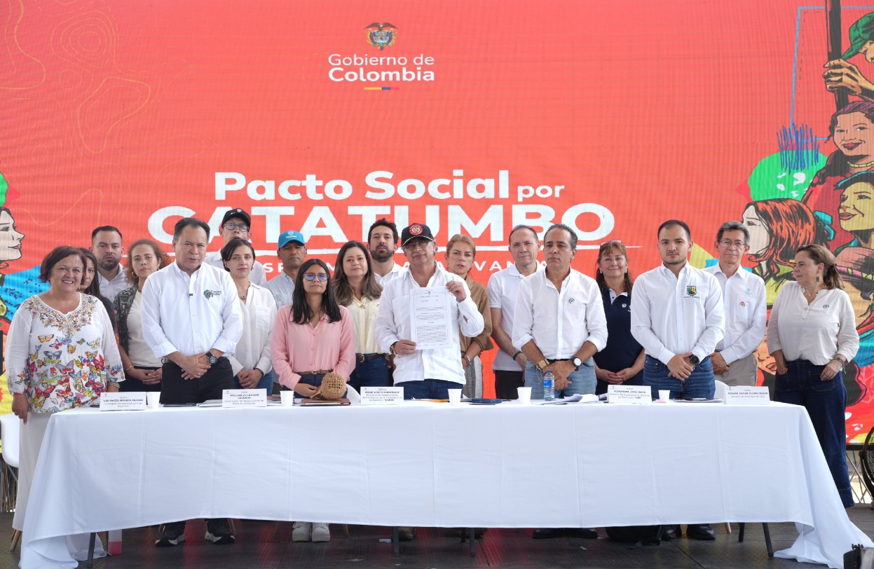 El Gobierno Nacional presentó el Pacto Social Catatumbo, una apuesta por el desarrollo regional