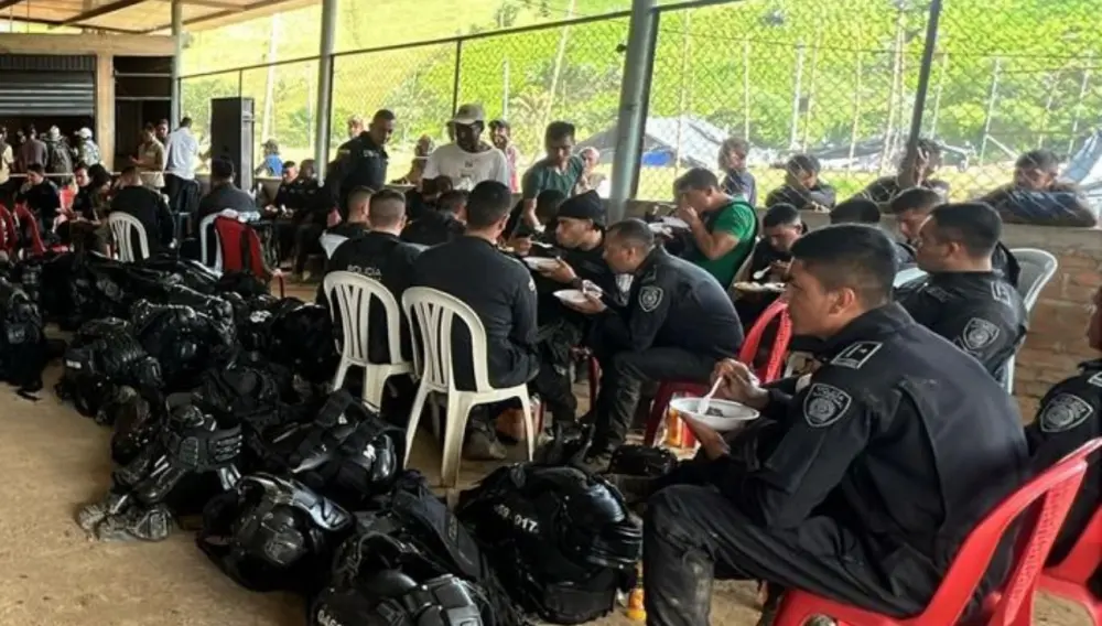 Los 28 policías y el militar secuestrados en Cauca.Foto: Suministrada