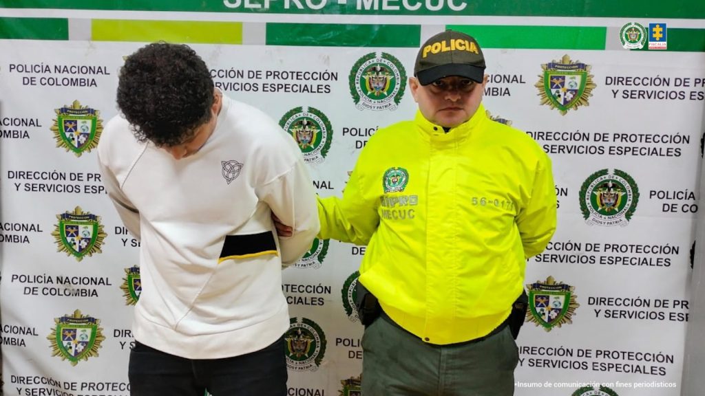 El presunto responsable Jesús David Maestre Sevilla fue capturado en flagrancia Foto: fiscalía