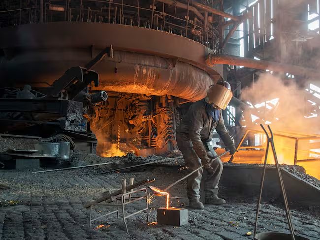 La variación acumulada para el primer bimestre de 2025 fue de -1,2%, Foto: Acerías Paz del Río