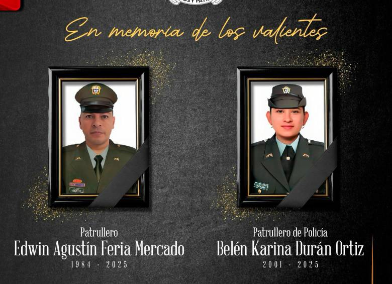 Las víctimas del ataque sicarial en Simití, Bolívar. FOTO: CORTESÍA DE POLICÍA.