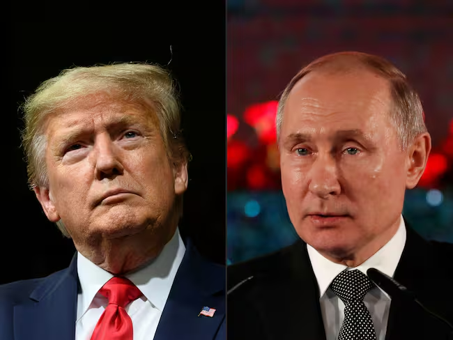 Donald Trump y Vladimir Putin. FOTO: JIM WATSON - EMMANUEL DUNAND/AFP via Getty Images / JIM WATSON