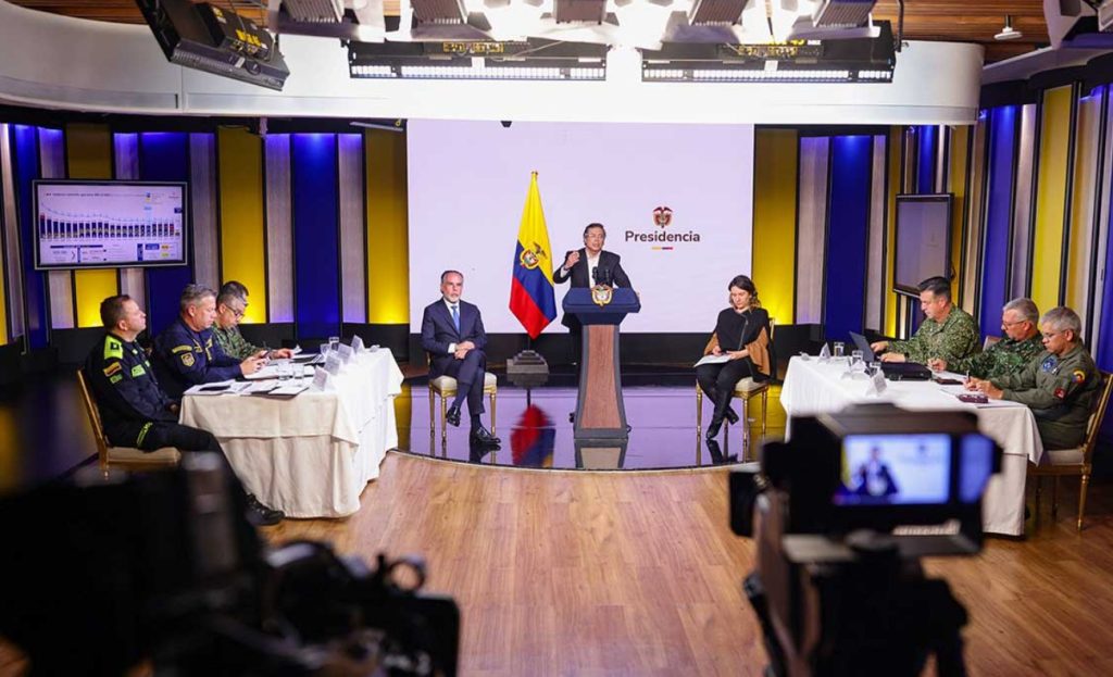 Gustavo Petro asegura que homicidios van a la baja y rechaza narrativa de colapso en seguridad