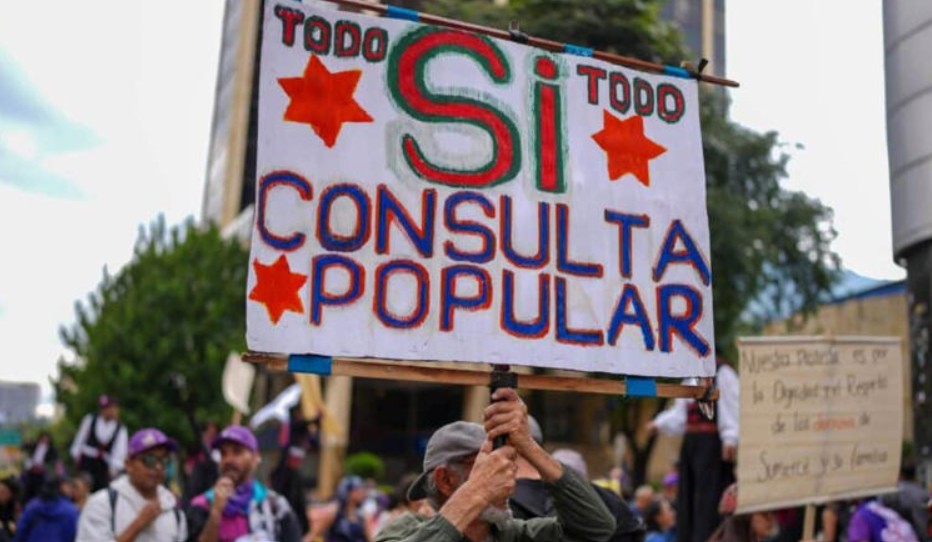 Paro nacional en Colombia: Centrales obreras convocan movilizaciones este 28 y 29 de mayo en defensa de la consulta popular