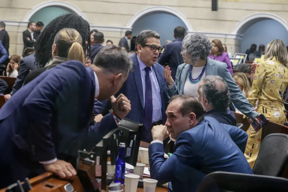 Debate sobre la consulta popular en el Senado. Foto: Colprensa
