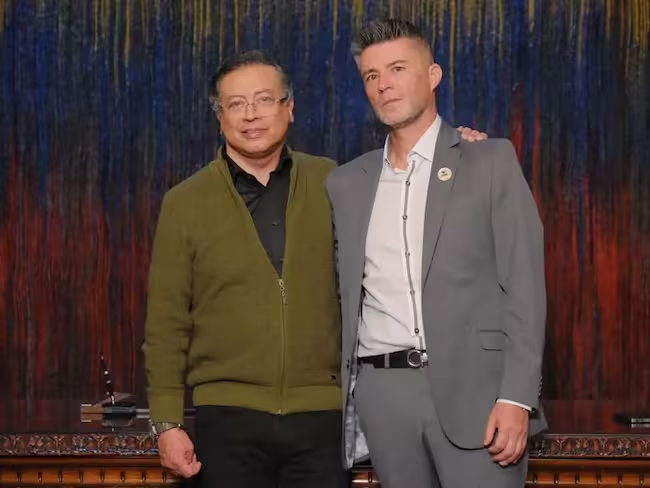 Gustavo Petro y Augusto Ocampo. Foto: Presidencia