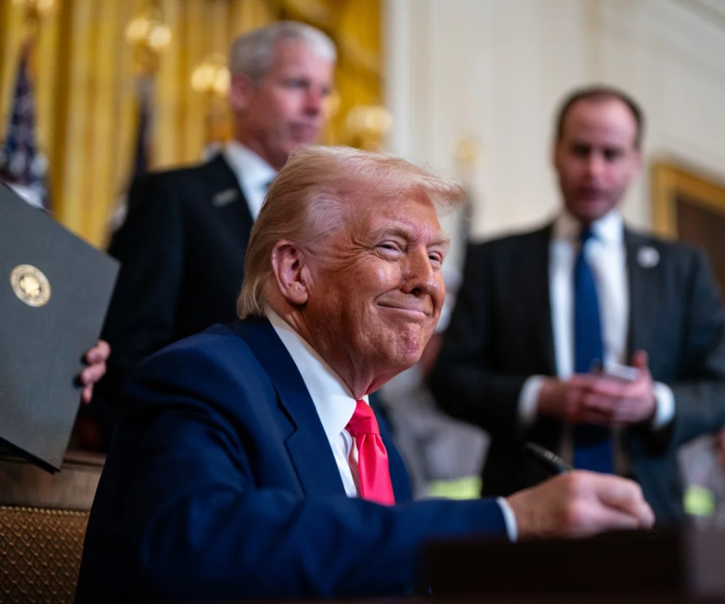 Donald Trump, presidente de Estados Unidos. Foto: Bloomberg