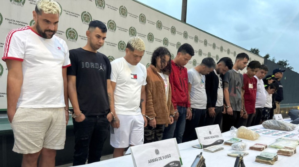 11 miembros del Tren de Aragua fueron capturados en Bogotá