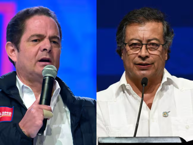 German Vargas Lleras. y Gustavo Petro. Foto: wradio