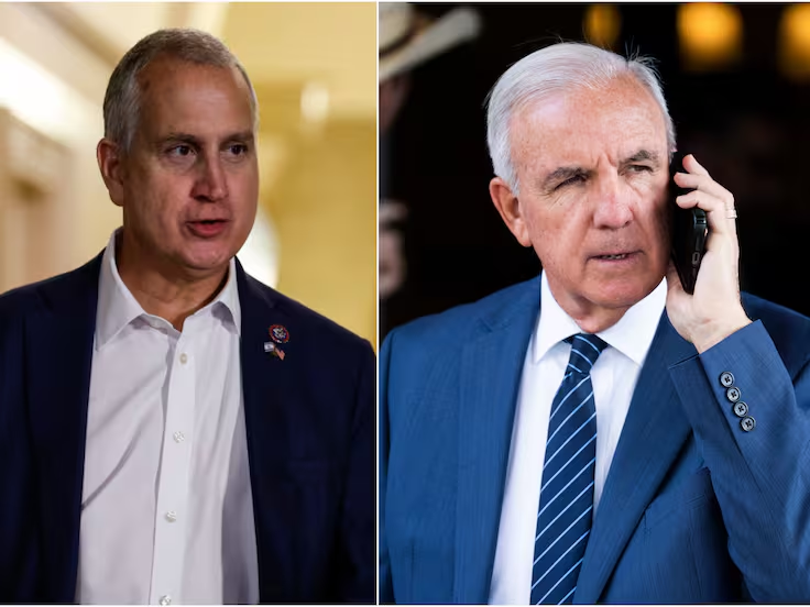 Los congresistas estadounidenses, Carlos Giménez y Mario Díaz – Balart Foto: Caracol radio