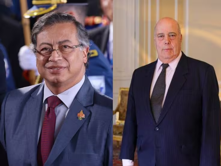 Presidente Gustavo Petro y el embajador de Colombia en Estados Unidos, Daniel García-Peña Foto: caracol radio