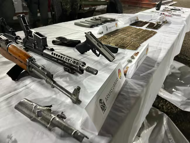 Material incautado Foto: Ejército Nacional.