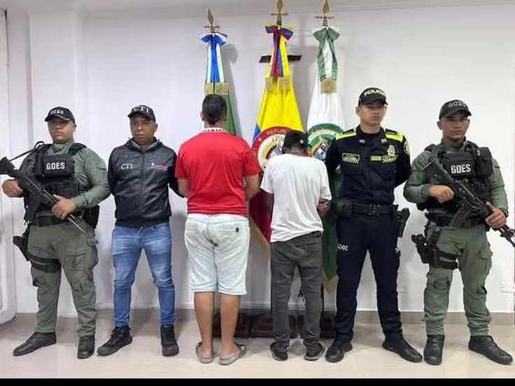 Los capturados son un ciudadano venezolano y otro colombian Foto: caracol radio