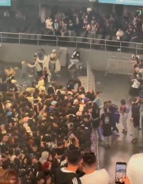 Concierto de cumbia villera en Bogotá terminó en trifulca