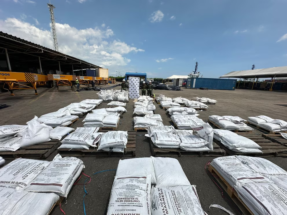 El alcaloide tenía como destino Europa y Centroamérica Foto: Policía Nacional
