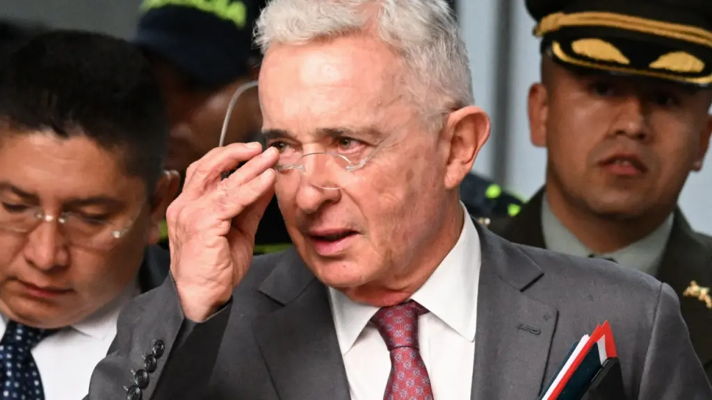 El expresidente colombiano Álvaro Uribe Foto: AFP.