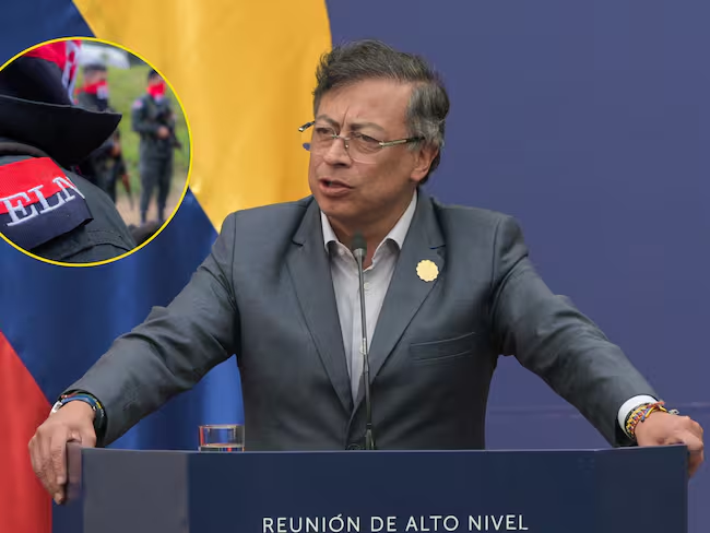 Gustavo Petro y ELN. Fotos: Getty Images.