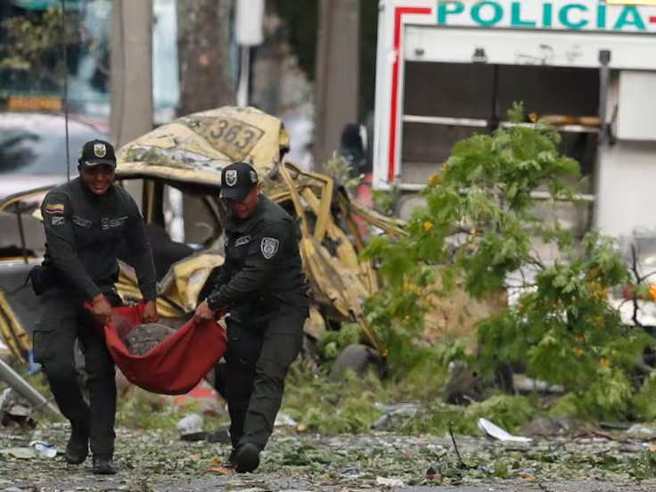 Atentado con camión bomba que sacudió Cali Foto: caracol radio