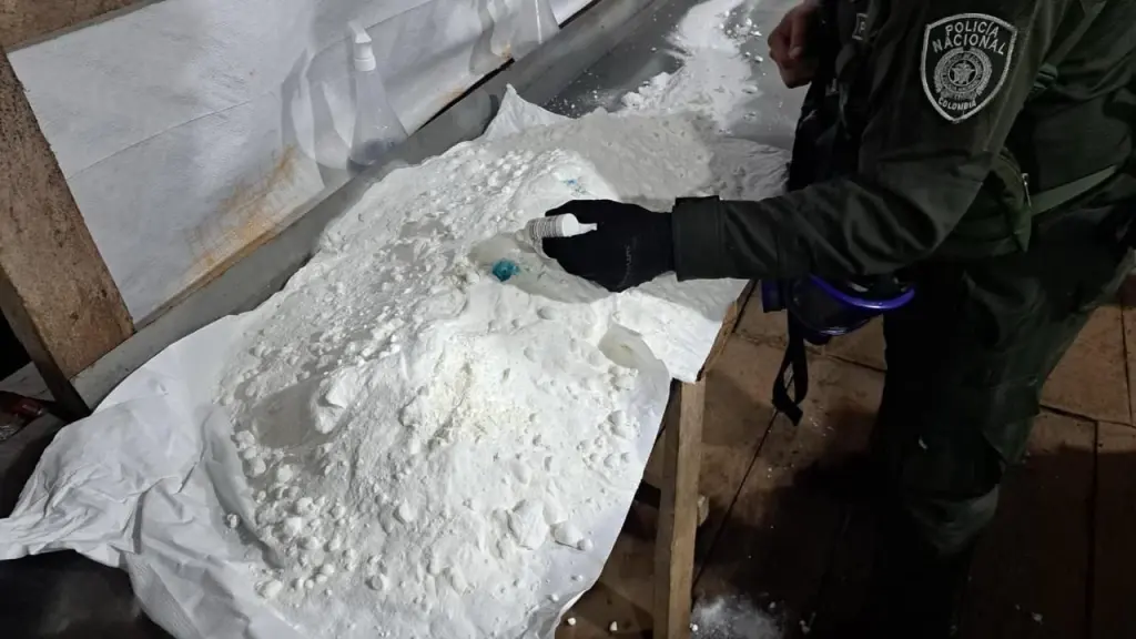 Laboratorio de droga Foto: @PedroSanchezCol