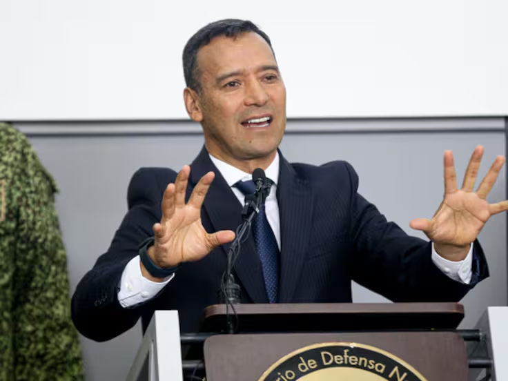 Ministro de Defensa, Pedro Sánchez. Foto: (Colprensa - Lina Gasca)