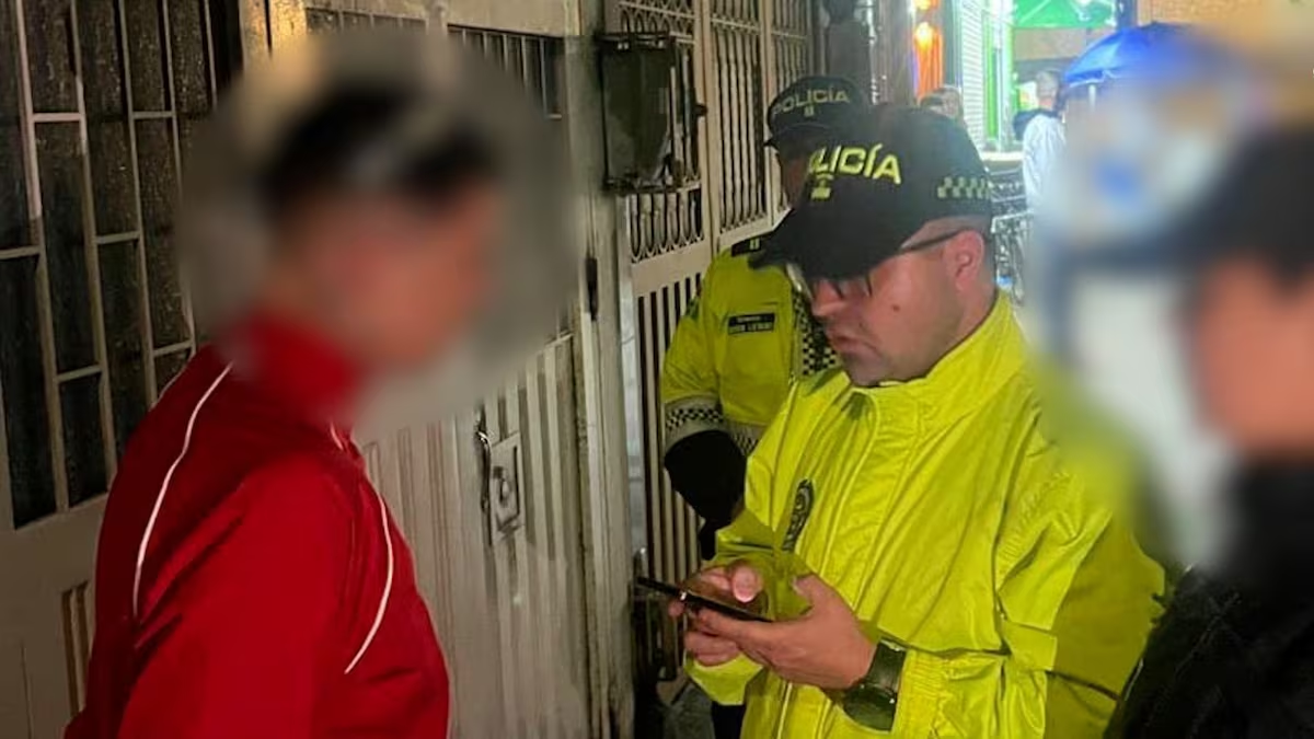 Captura de Harold Barragán, en Bogotá, el 30 de agosto. Foto: Fiscalía General De La Nación