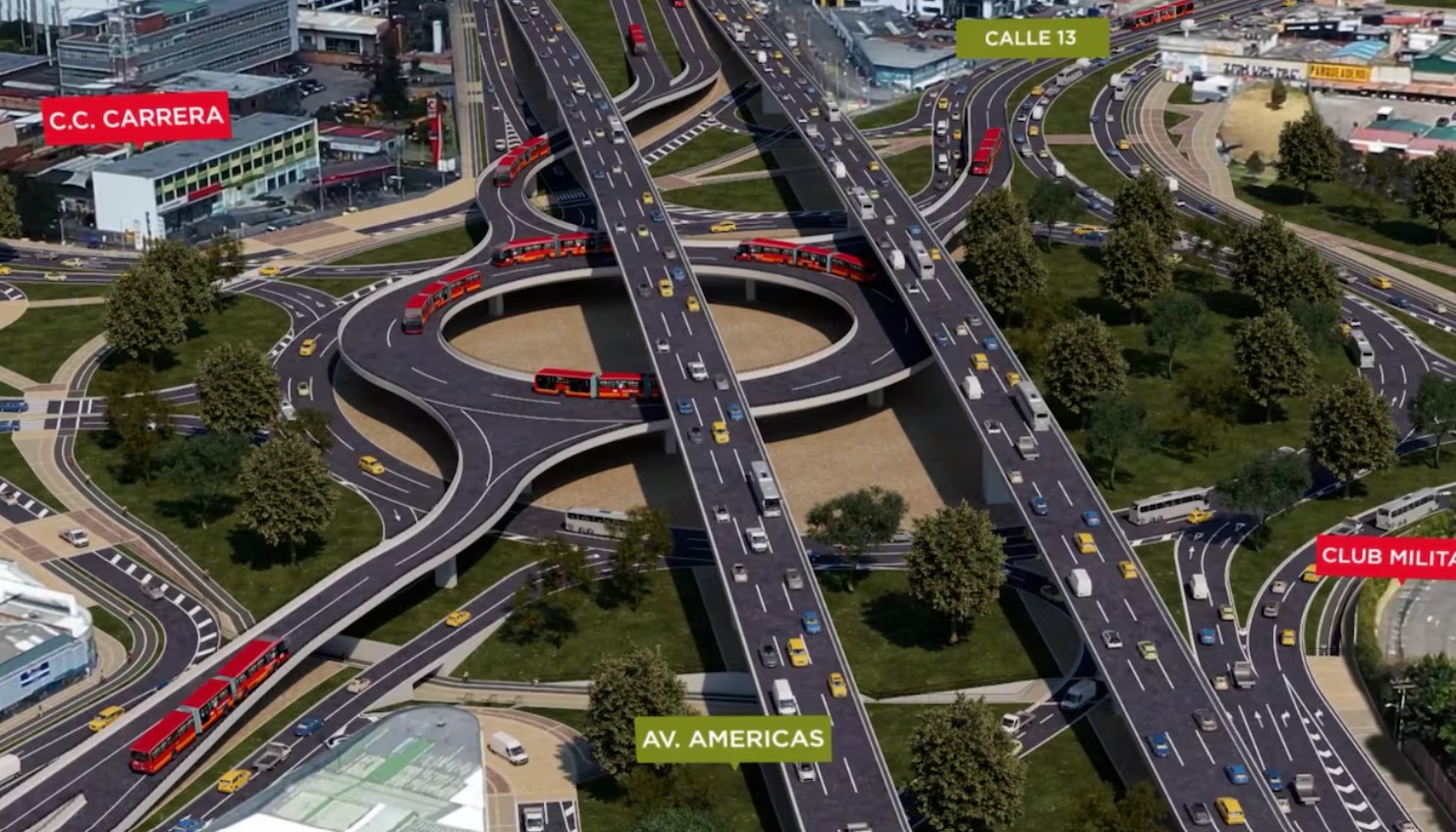 Esta será la nueva intersección vial que se construirá en Puente Aranda, Bogotá