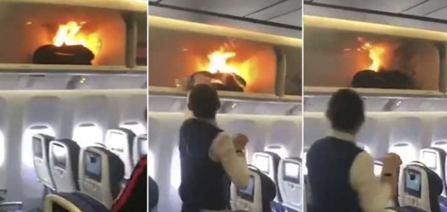 Cargador portátil explotó en pleno vuelo y forzó aterrizaje de emergencia