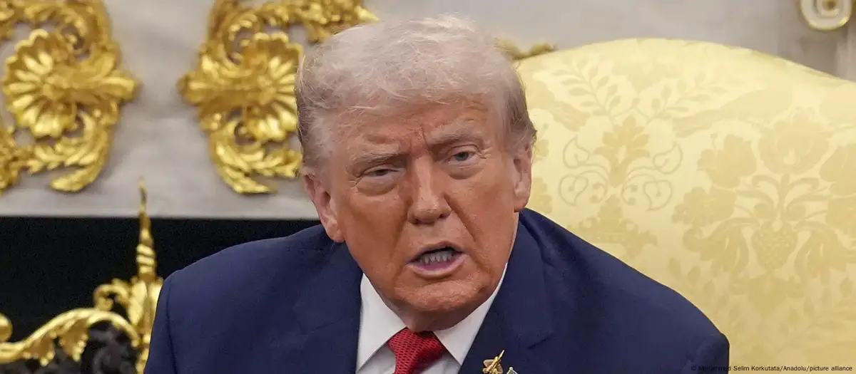 El presidente estadounidense presentó el pasado lunes su plan de paz para Gaza y dio como plazo este domingo para tener una respuesta de Hamás. Foto: Muhammed Selim Korkutata/Anadolu/