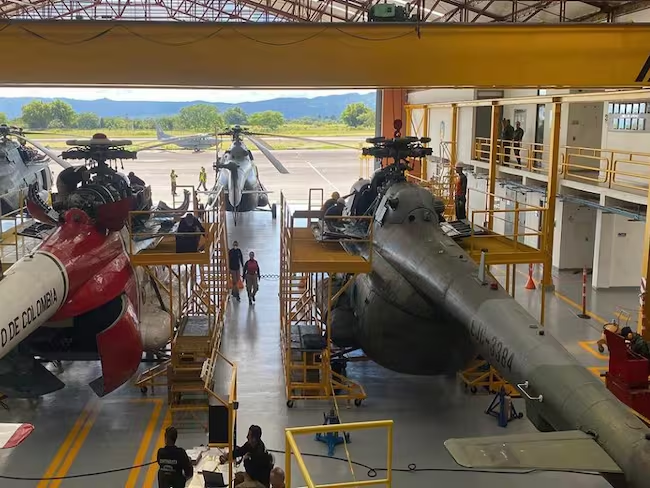 Helicópteros MI-17. Foto: Comando General de las Fuerzas Militares