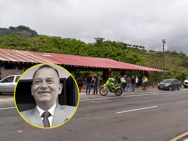 Restaurante donde el magistrado murió por un impacto de bala. Fotos: Samir Londoño Radar Informativo y rama judicial.gov.co vía wradio