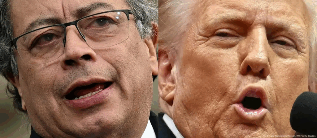 Gustavo Petro y Donald Trump Foto: Luis Acosta/Jim Watson/AFP/Getty Images