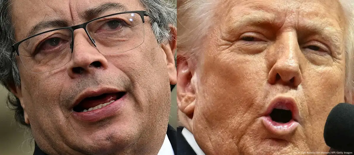 Gustavo Petro y Donald Trump Foto: Luis Acosta/Jim Watson/AFP/Getty Images