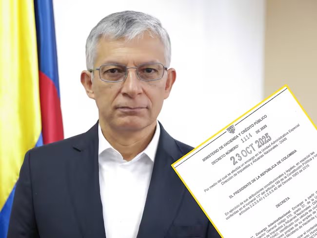 Viceministro de Hacienda, Carlos Betancourt, es el nuevo director (e) de la DIAN. Fotos: MinHacienda y suministrada vía wradio