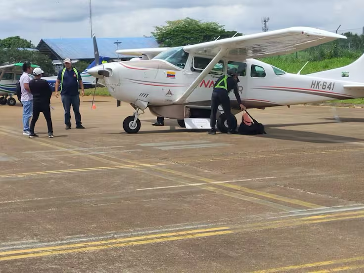 Las autoridades aeronáuticas están coordinando con Nativ Air el acceso al lugar exacto del siniestro Foto: Registraduría via caracol radio