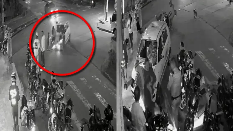 Video captó momento en que taxi atropelló a 11 personas en Bogotá: 4 menores de edad Foto: captura de pantalla vía bluradio