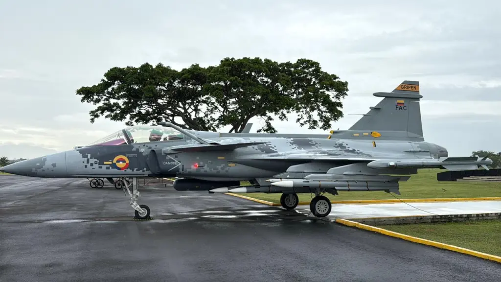 Gripen, el nuevo avión de combate de la FACFoto: Blu Radio